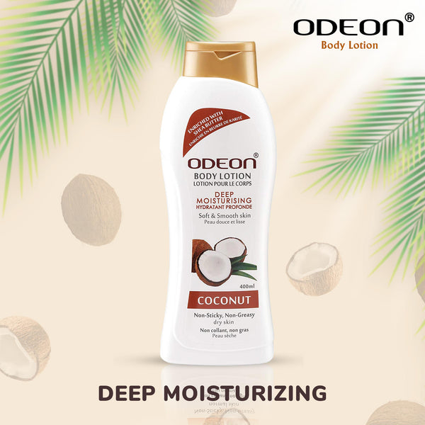 ODEON Deep Moisturizing Coconut Body Lotion Bottle 400ml