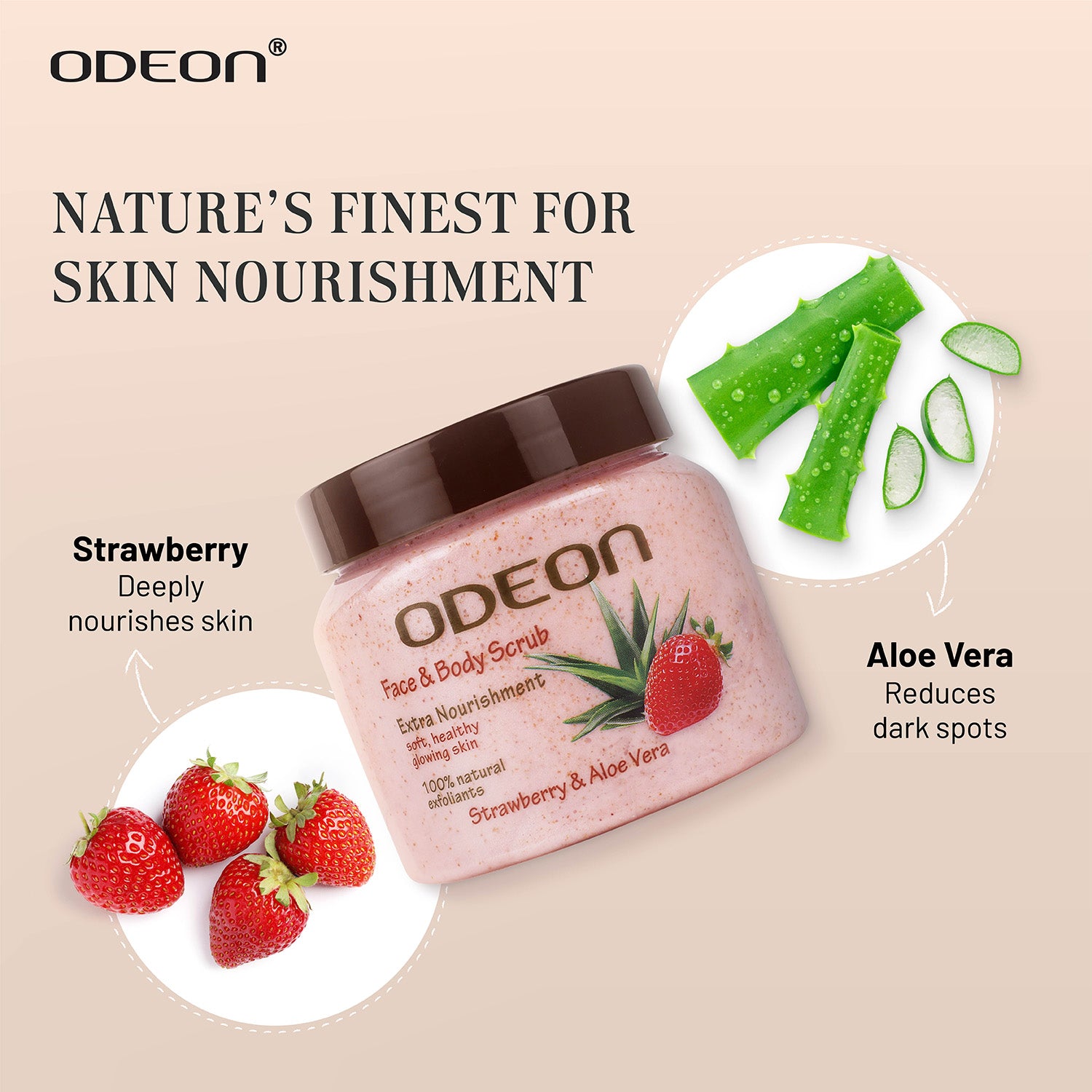 Strawberry & Aloe Vera Scrub - 300 ml