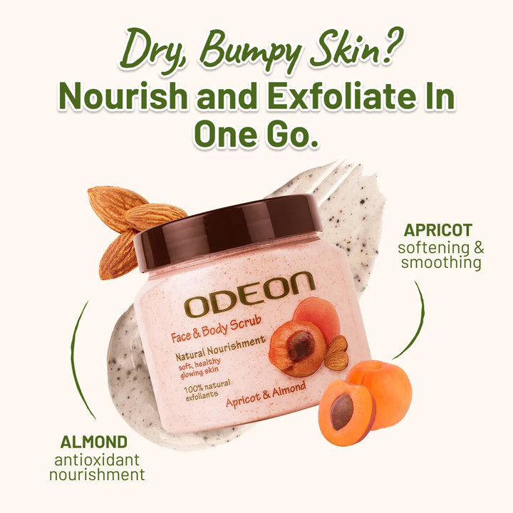 Apricot & Almond Body Scrub for Detan & Smooth Skin