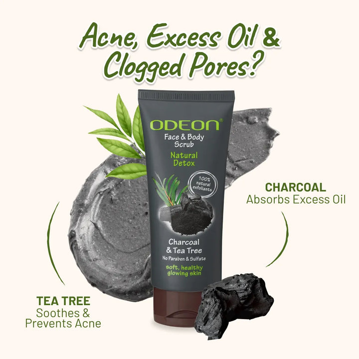 Charcoal & Tea Tree Face Scrub