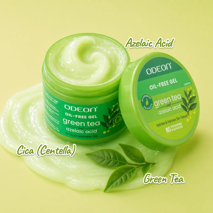 Oil Free Gel Moisturizer with Green Tea & Azelaic Acid