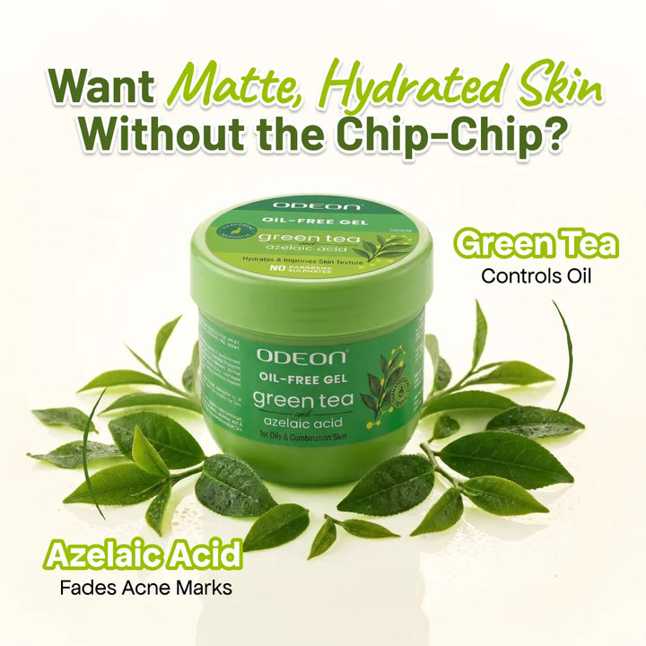Oil Free Gel Moisturizer with Green Tea & Azelaic Acid