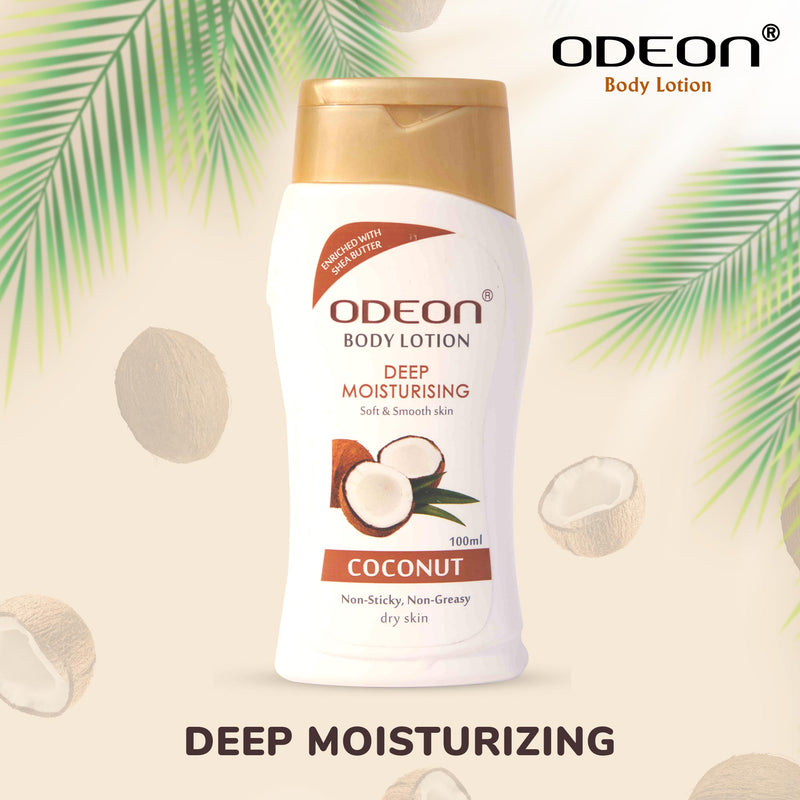 ODEON Deep Moisturizing Coconut Body Lotion Bottle 100ml