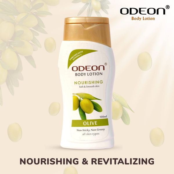 ODEON Nourishing Olive Body Lotion Bottle Pack of 2 (100ml each)