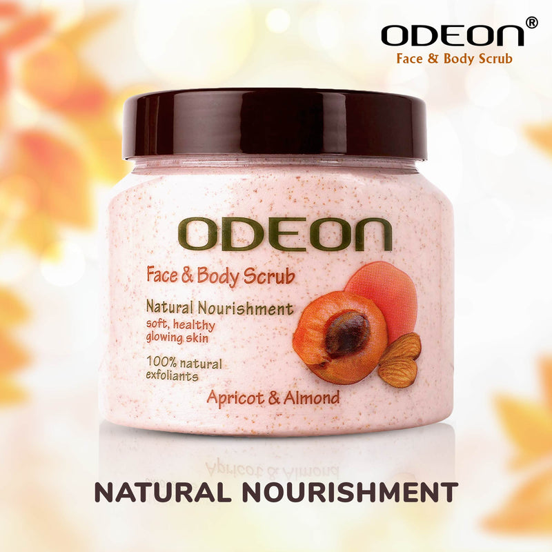 Odeon Apricot & Almond Face & Body Scrub 300ml