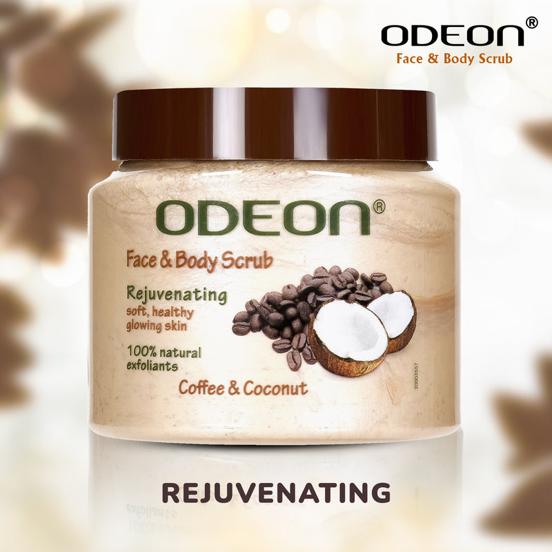 ODEONCoffee&Coconut Face&BodyScrub300ml+ FreeNeem Face Wash